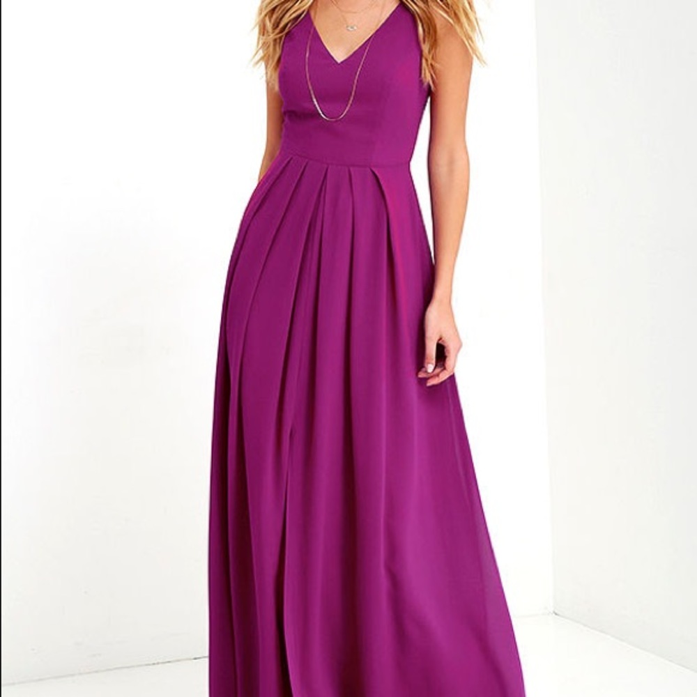 magenta prom dress // lulu’s